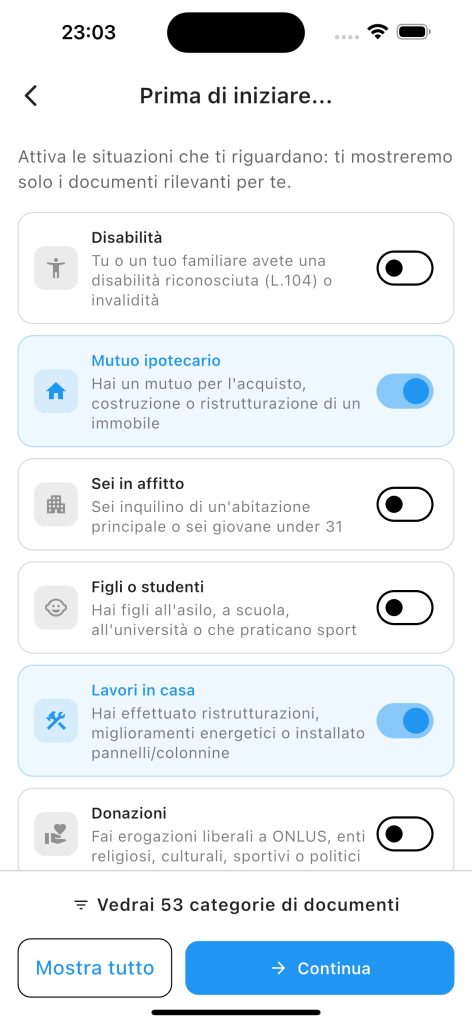 quali documenti posso detrarre?